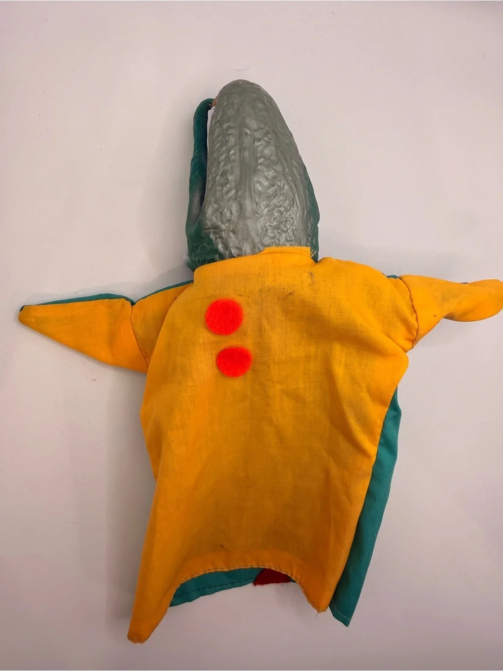Hand Puppet Alligator Crocodile Rubber Head Cloth Body VTG 90s